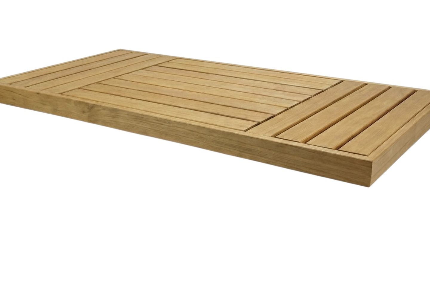 Full-size walkway with hinges